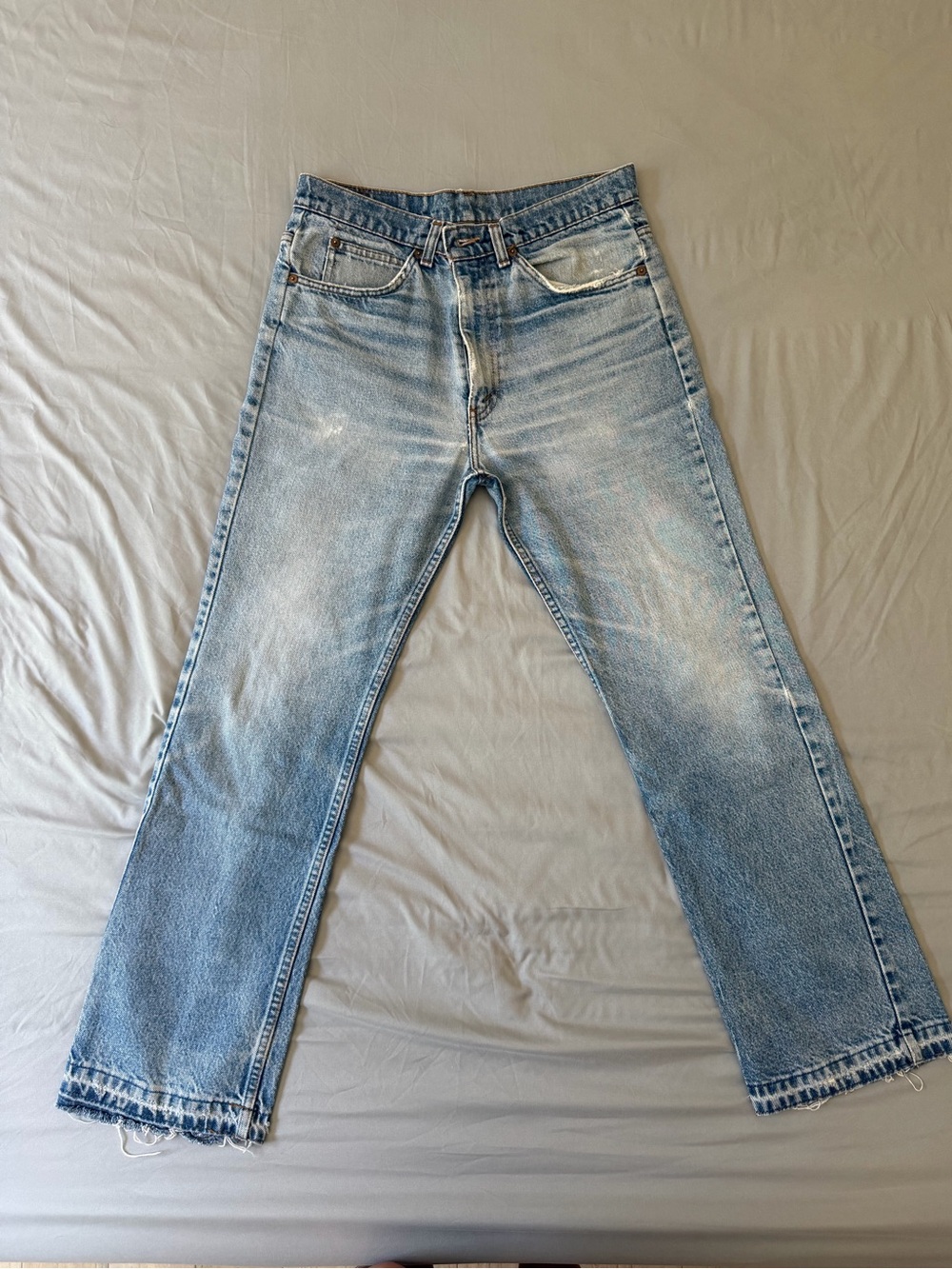 Vintage 517 Levis jeans orange tab zip fly